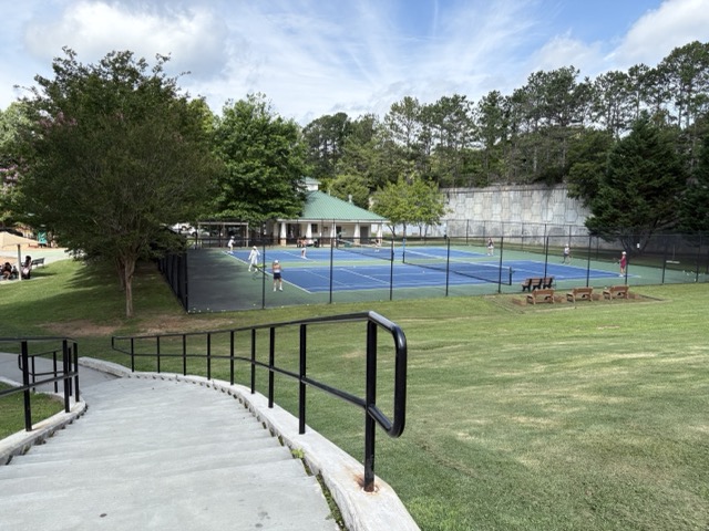 Ashford Park tennis steps